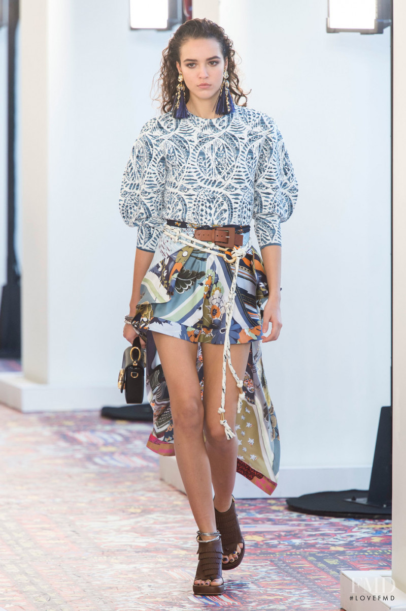 Emm Arruda featured in  the Chloe fashion show for Spring/Summer 2019