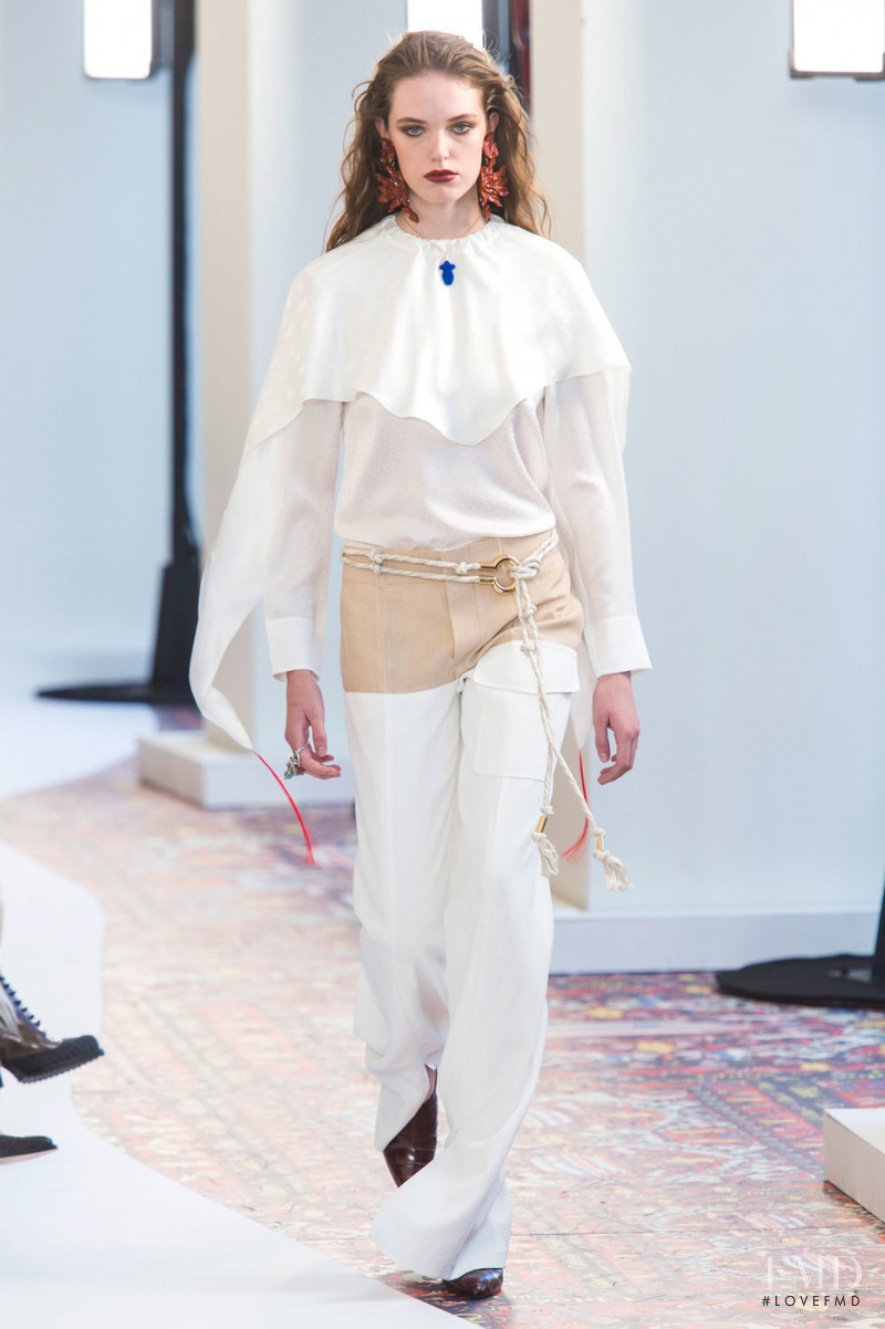 Maaike Straver featured in  the Chloe fashion show for Spring/Summer 2019