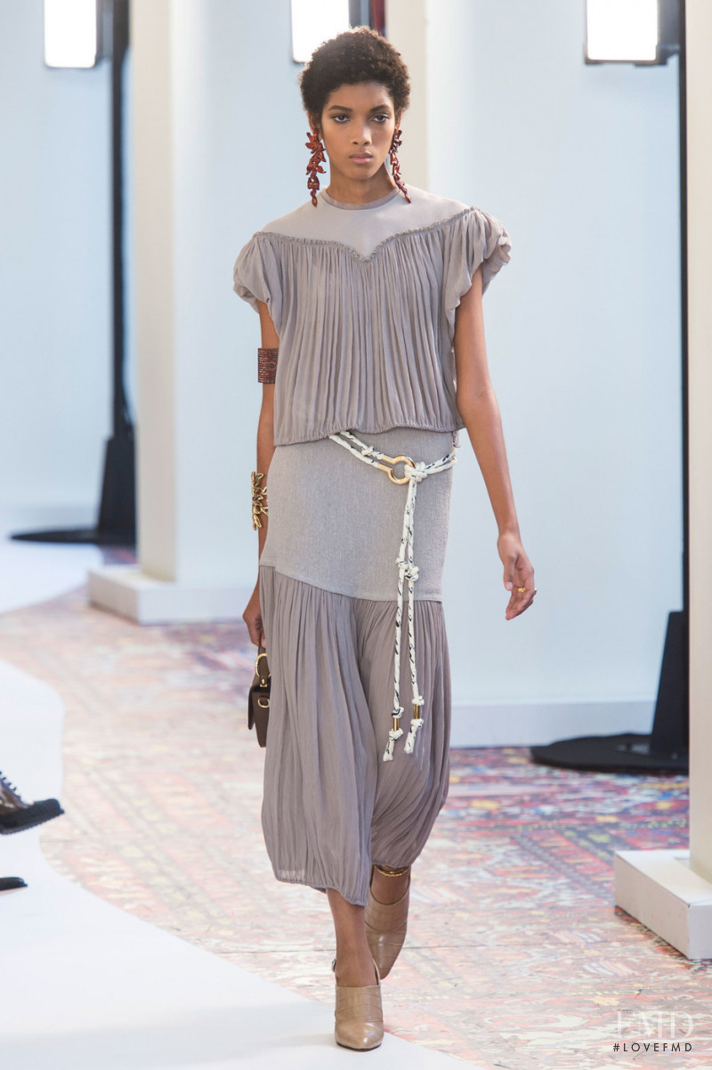 Licett Morillo featured in  the Chloe fashion show for Spring/Summer 2019