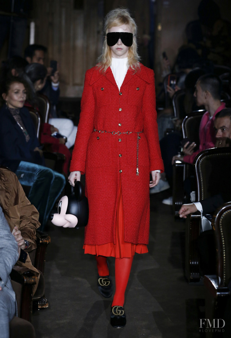 Lily Nova featured in  the Gucci fashion show for Spring/Summer 2019
