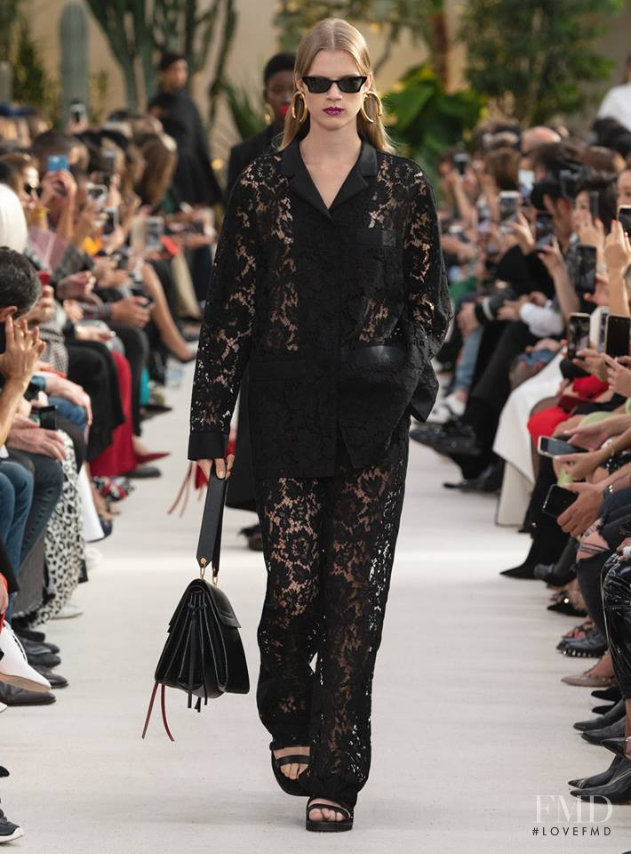 Sara Eirud featured in  the Valentino fashion show for Spring/Summer 2019