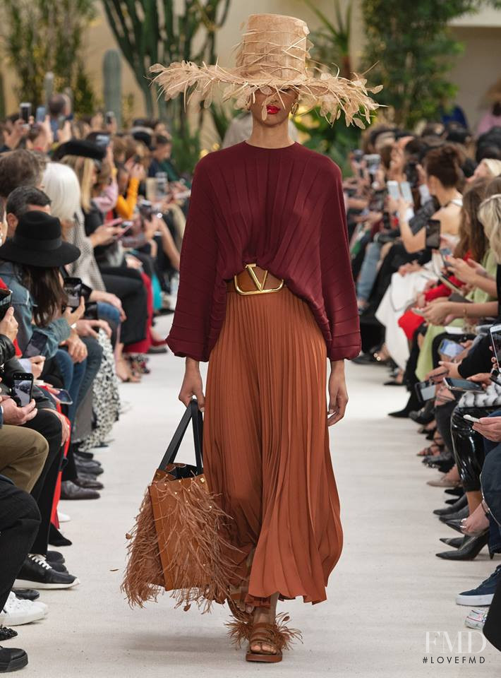 Janaye Furman featured in  the Valentino fashion show for Spring/Summer 2019