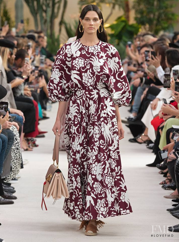 Leila Goldkuhl featured in  the Valentino fashion show for Spring/Summer 2019