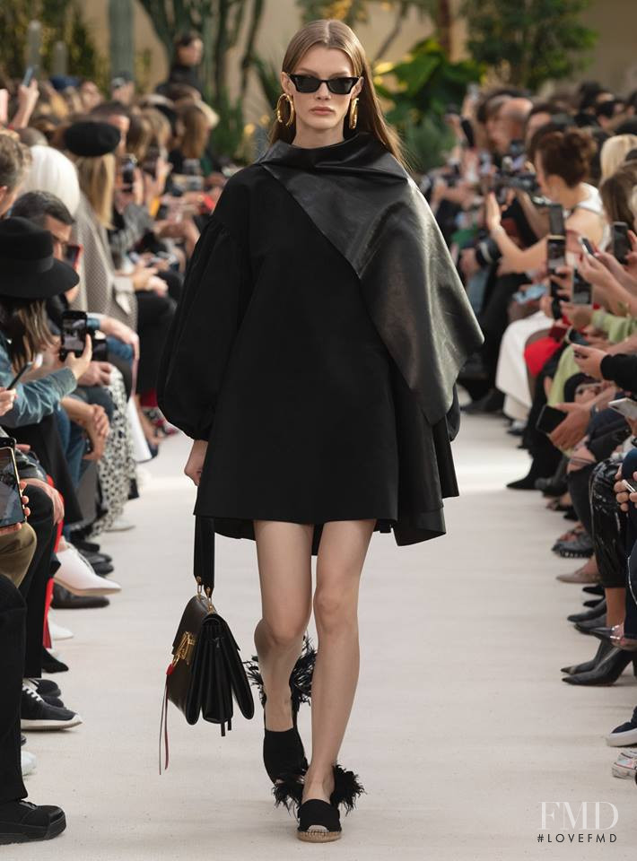 Kris Grikaite featured in  the Valentino fashion show for Spring/Summer 2019