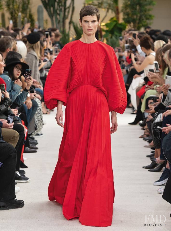 Saskia de Brauw featured in  the Valentino fashion show for Spring/Summer 2019
