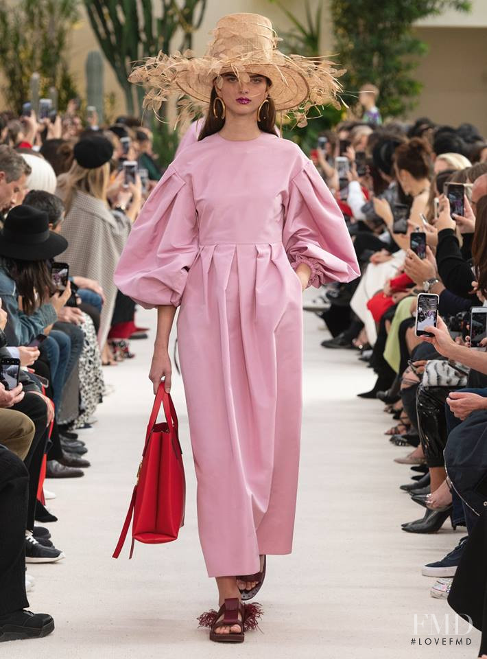 Bentley Mescall featured in  the Valentino fashion show for Spring/Summer 2019