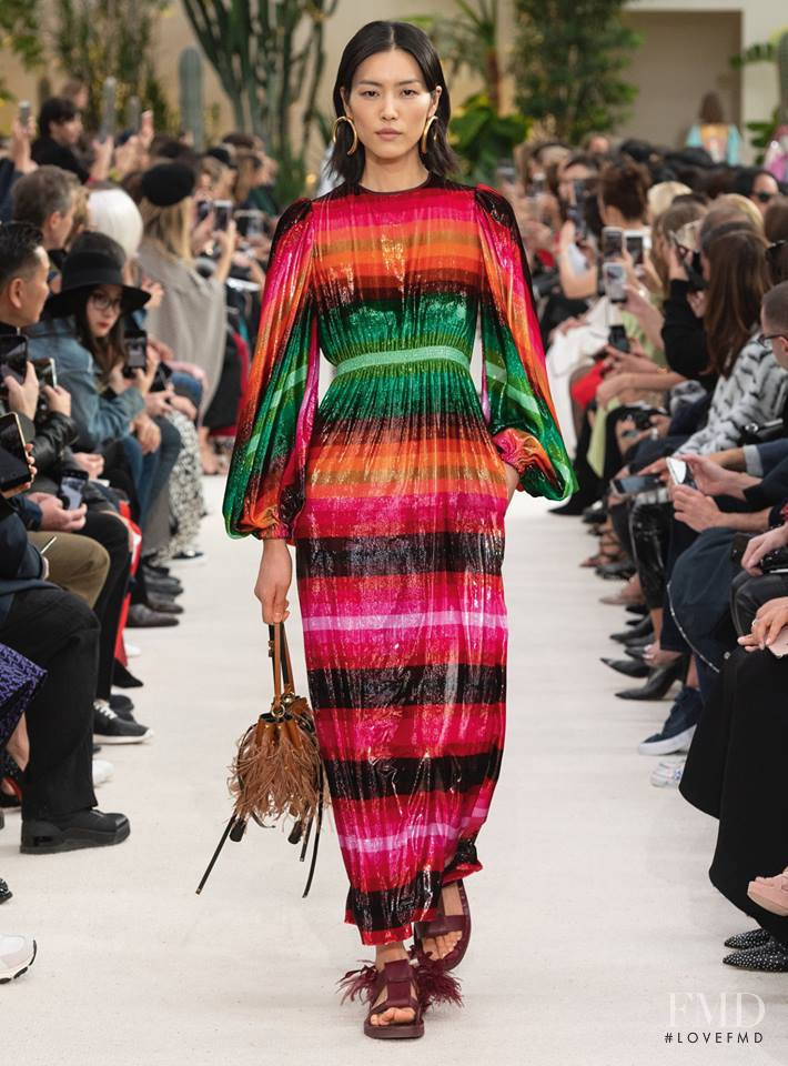 Liu Wen featured in  the Valentino fashion show for Spring/Summer 2019