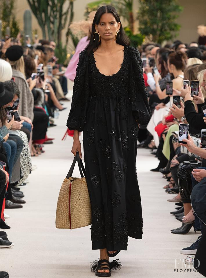 Annibelis Baez featured in  the Valentino fashion show for Spring/Summer 2019