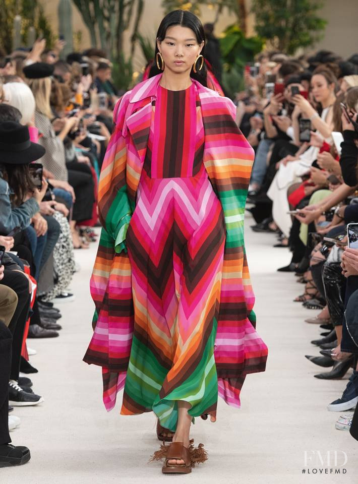 Yoon Young Bae featured in  the Valentino fashion show for Spring/Summer 2019