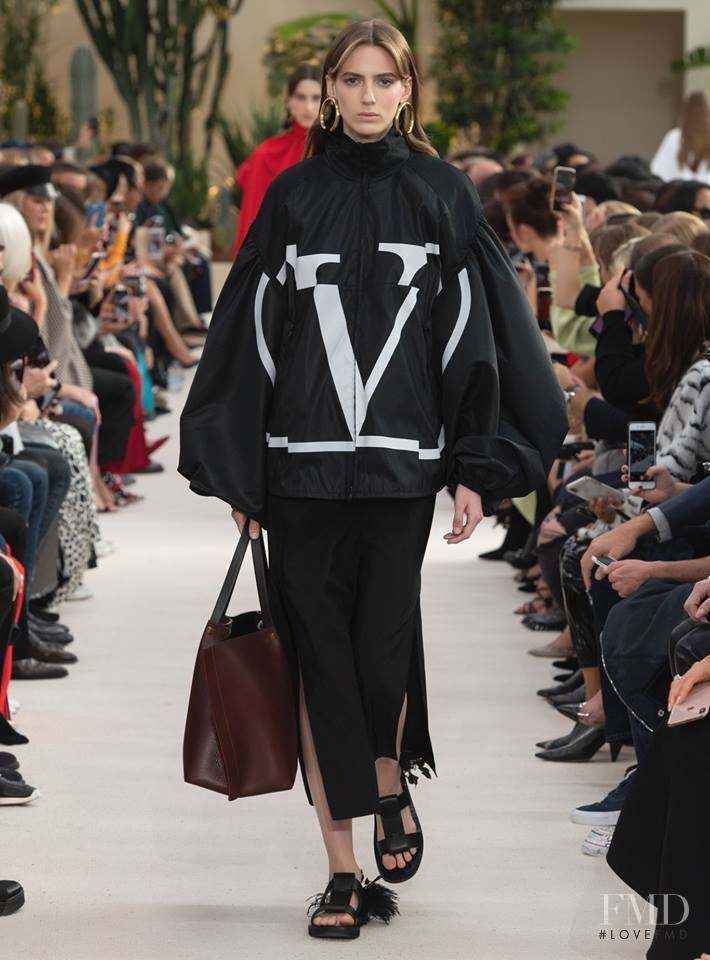 Katherine Azbill featured in  the Valentino fashion show for Spring/Summer 2019