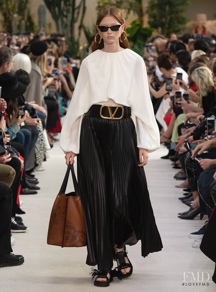 Sara Grace Wallerstedt featured in  the Valentino fashion show for Spring/Summer 2019