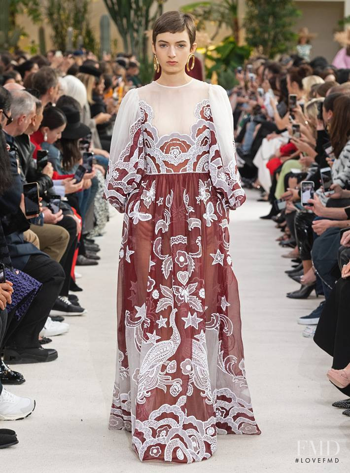 Maisie Dunlop featured in  the Valentino fashion show for Spring/Summer 2019