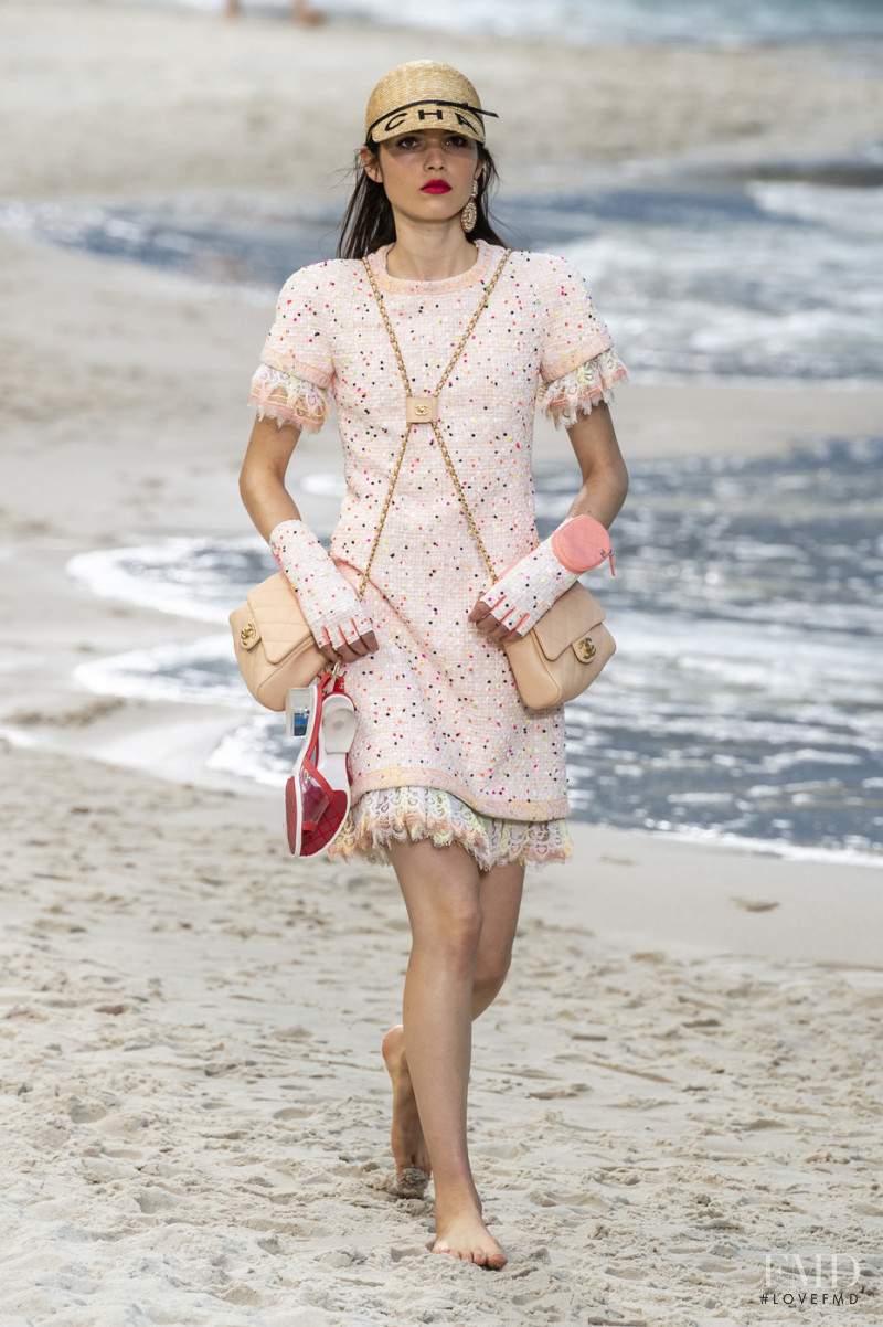 Lily Stewart featured in  the Chanel fashion show for Spring/Summer 2019