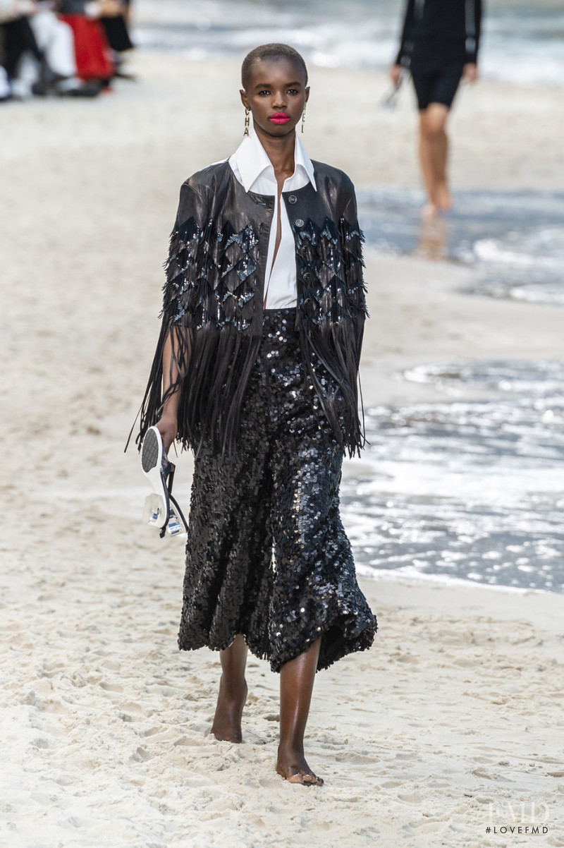 Akiima Ajak featured in  the Chanel fashion show for Spring/Summer 2019