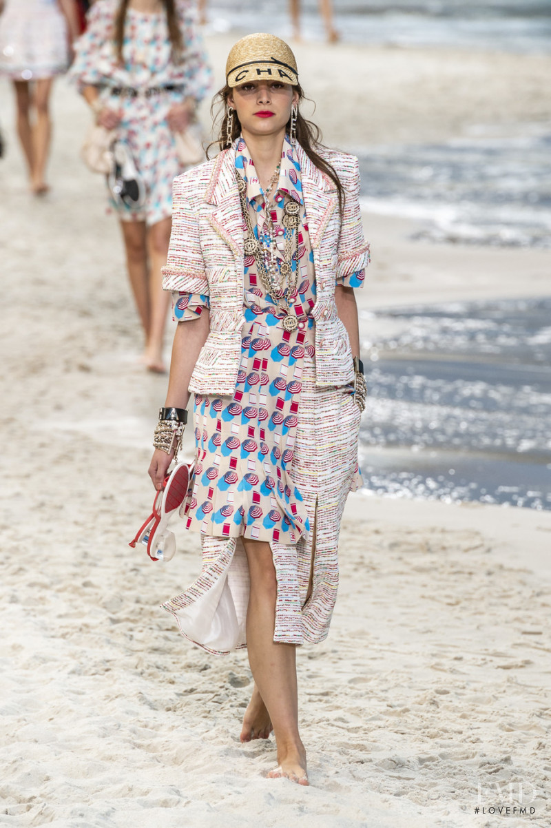 Romy Schönberger featured in  the Chanel fashion show for Spring/Summer 2019