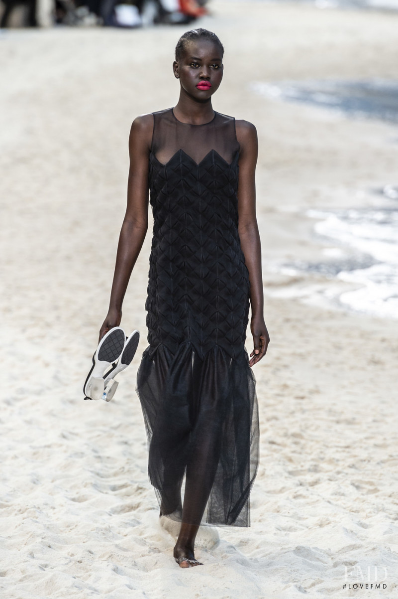 Adut Akech Bior featured in  the Chanel fashion show for Spring/Summer 2019