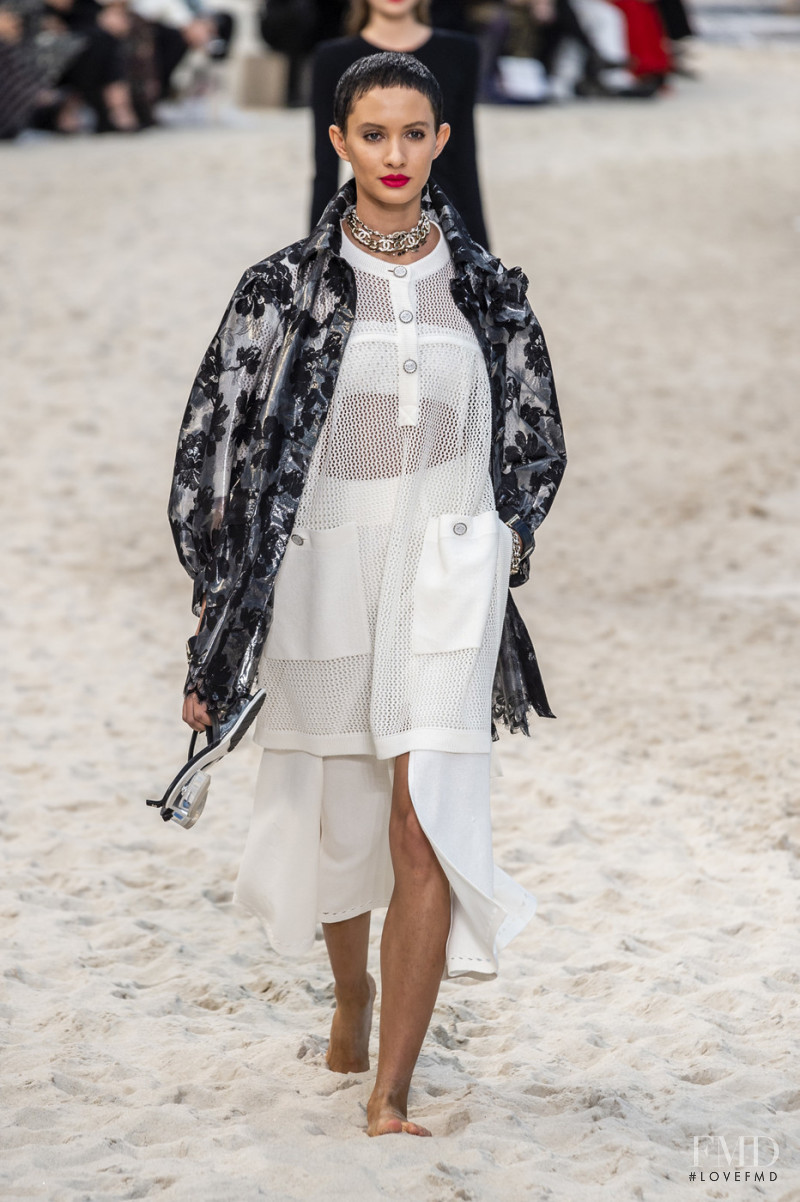 Talea Lischetzki featured in  the Chanel fashion show for Spring/Summer 2019