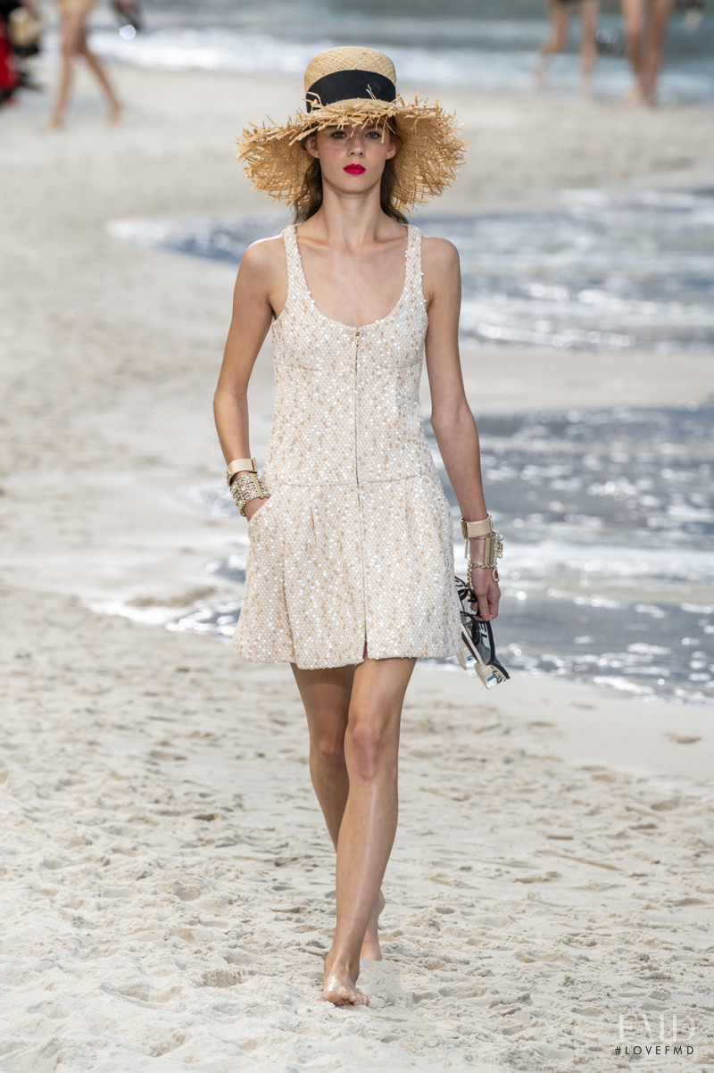 Julia Merkelbach featured in  the Chanel fashion show for Spring/Summer 2019