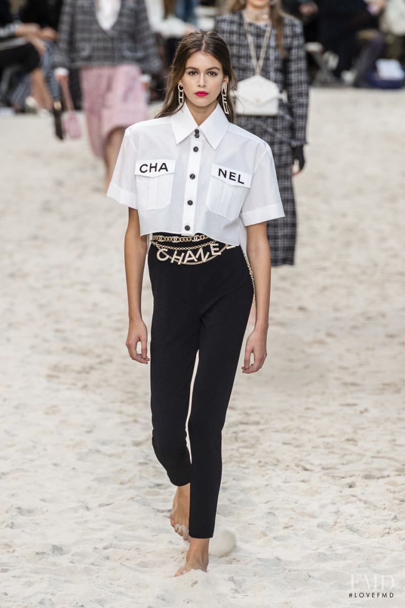 Kaia Gerber featured in  the Chanel fashion show for Spring/Summer 2019