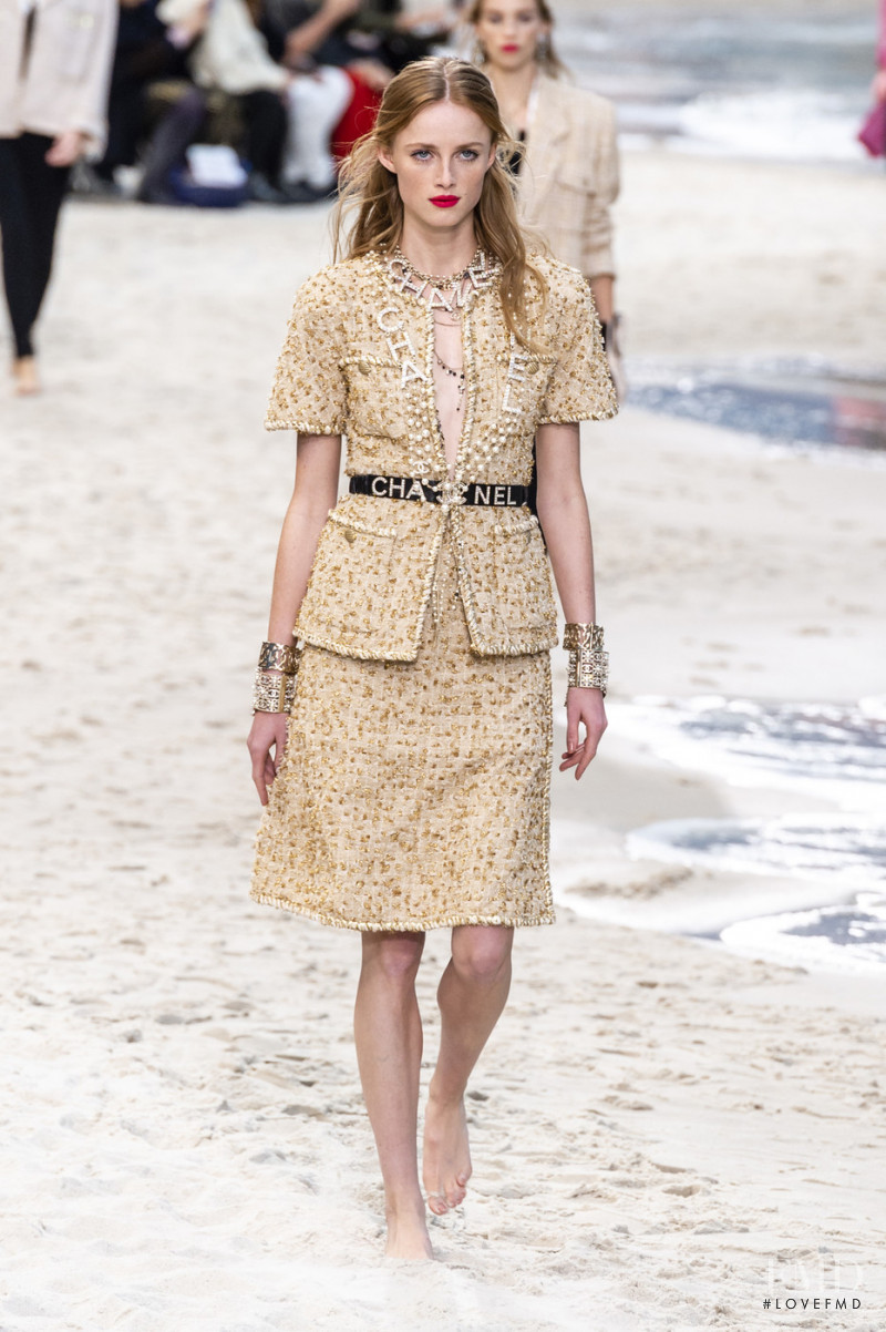 Rianne Van Rompaey featured in  the Chanel fashion show for Spring/Summer 2019