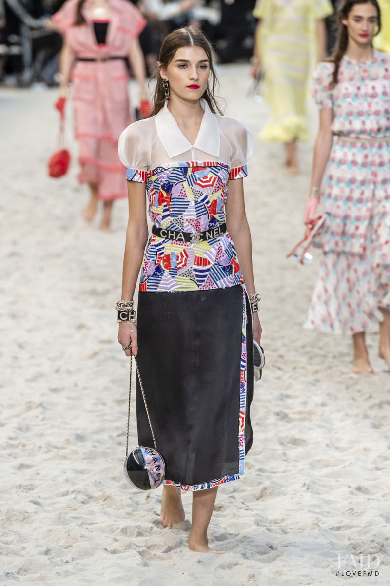Irina Djuranovic featured in  the Chanel fashion show for Spring/Summer 2019