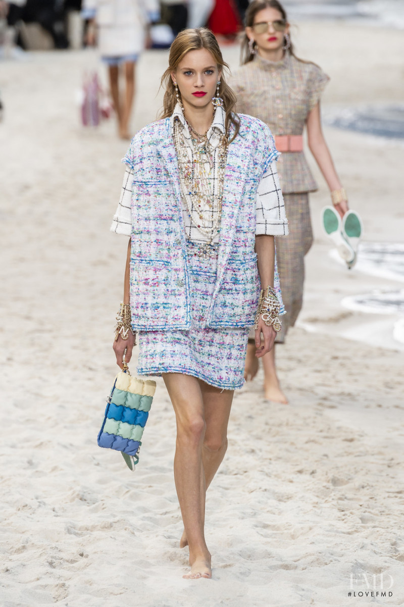 Sarah Dahl featured in  the Chanel fashion show for Spring/Summer 2019