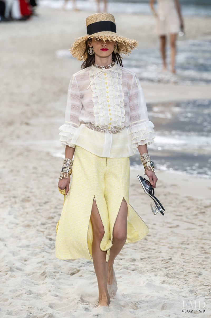 Carolina Thaler featured in  the Chanel fashion show for Spring/Summer 2019