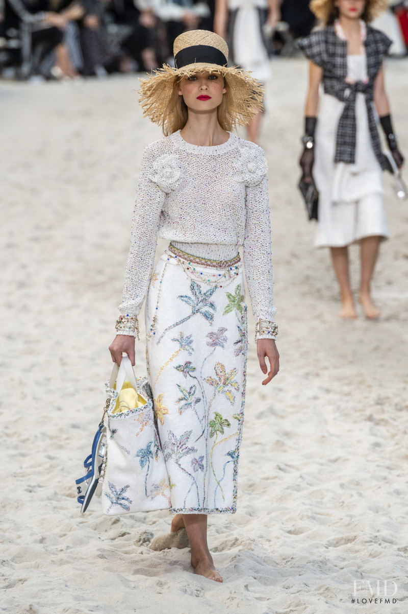 Alina Egorova featured in  the Chanel fashion show for Spring/Summer 2019