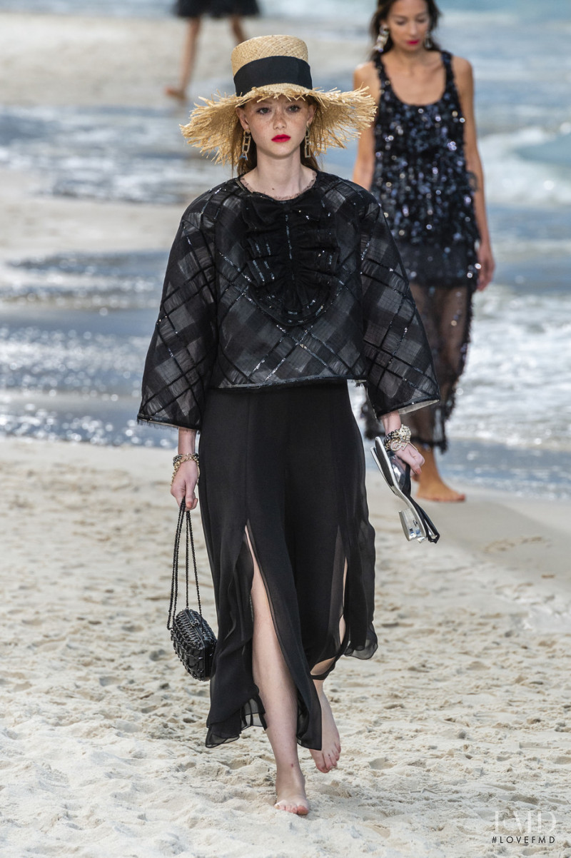 Sara Grace Wallerstedt featured in  the Chanel fashion show for Spring/Summer 2019