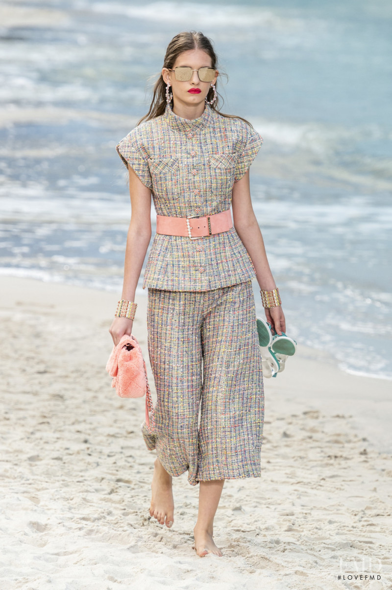 Ansolet Rossouw featured in  the Chanel fashion show for Spring/Summer 2019