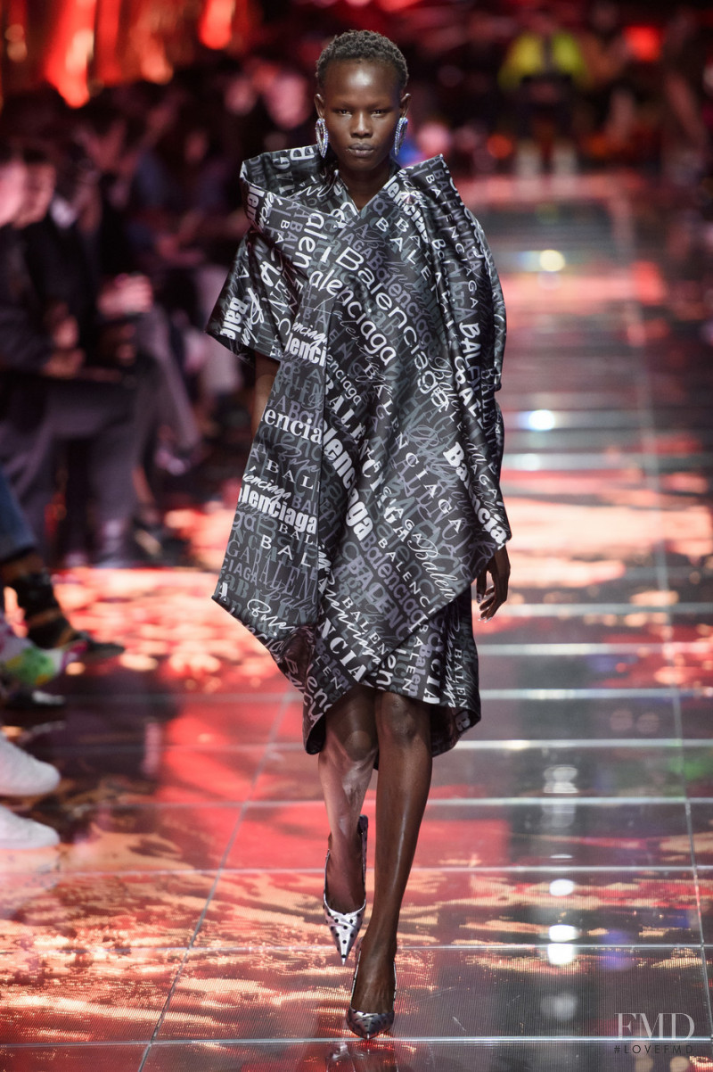 Shanelle Nyasiase featured in  the Balenciaga fashion show for Spring/Summer 2019