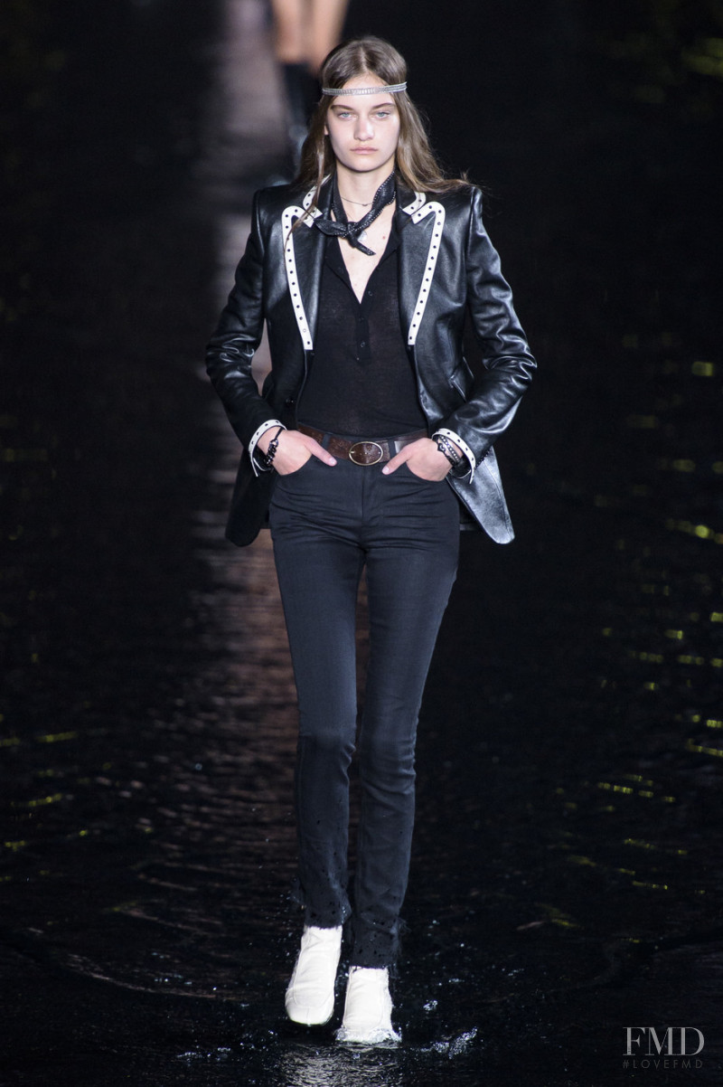 Alina Bolotina featured in  the Saint Laurent fashion show for Spring/Summer 2019