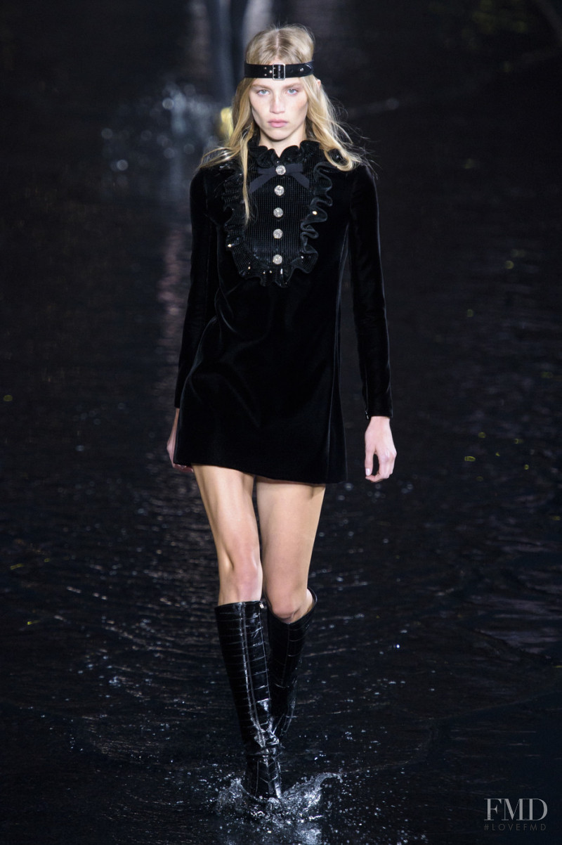 Rebecca Leigh Longendyke featured in  the Saint Laurent fashion show for Spring/Summer 2019