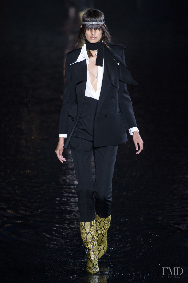 Rossana Latallada featured in  the Saint Laurent fashion show for Spring/Summer 2019