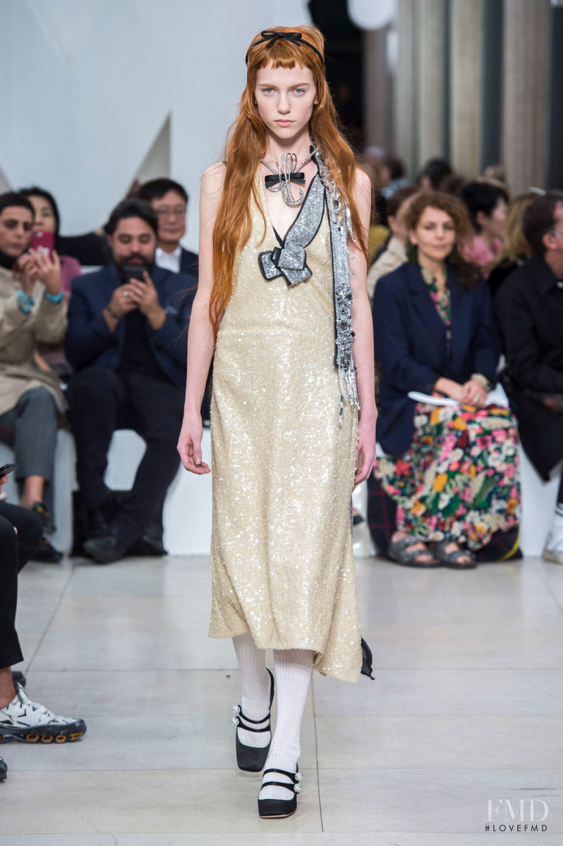Alice First featured in  the Miu Miu fashion show for Spring/Summer 2019
