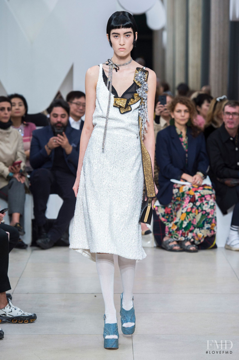 Cami You-Ten featured in  the Miu Miu fashion show for Spring/Summer 2019