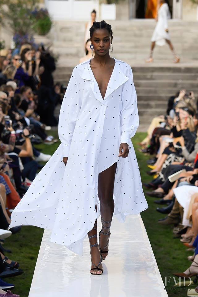 Karly Loyce featured in  the Jacquemus fashion show for Spring/Summer 2019