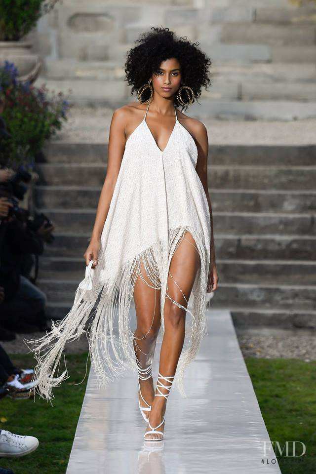 Imaan Hammam featured in  the Jacquemus fashion show for Spring/Summer 2019