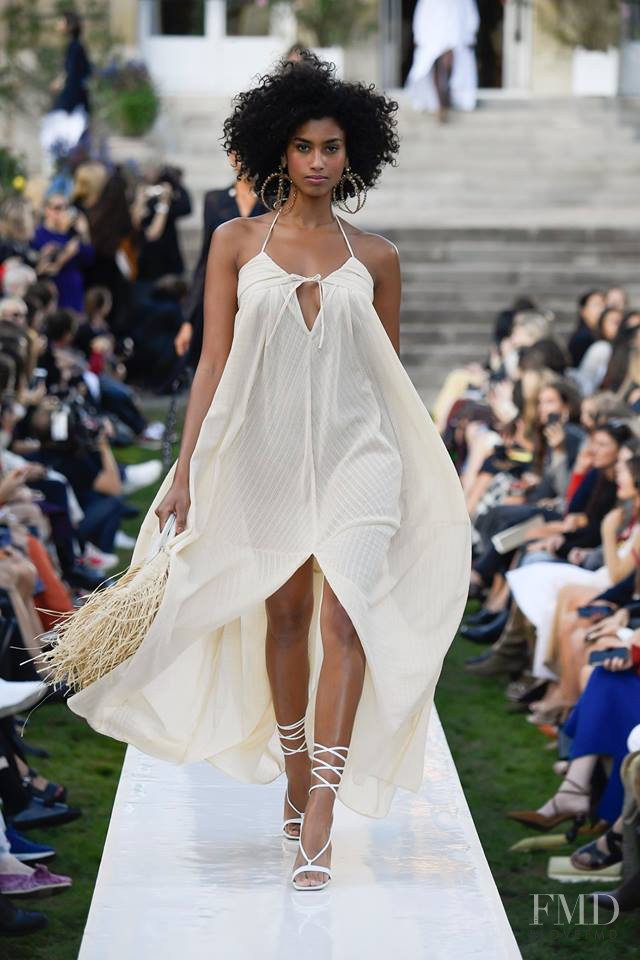 Imaan Hammam featured in  the Jacquemus fashion show for Spring/Summer 2019