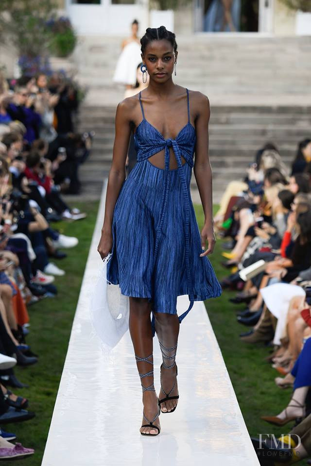 Karly Loyce featured in  the Jacquemus fashion show for Spring/Summer 2019