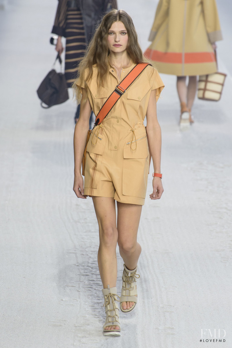 Laura Schoenmakers featured in  the Hermès fashion show for Spring/Summer 2019
