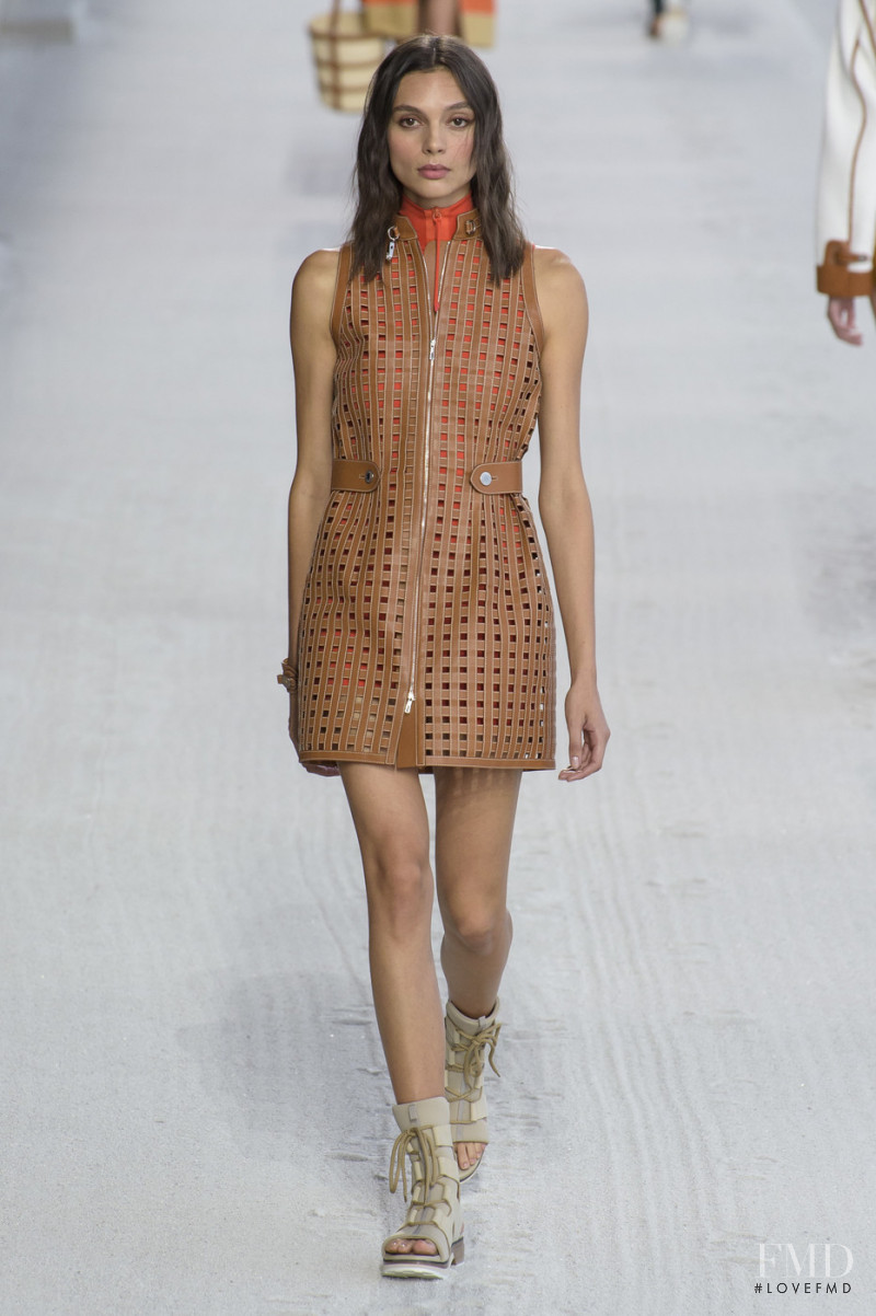 Charlee Fraser featured in  the Hermès fashion show for Spring/Summer 2019