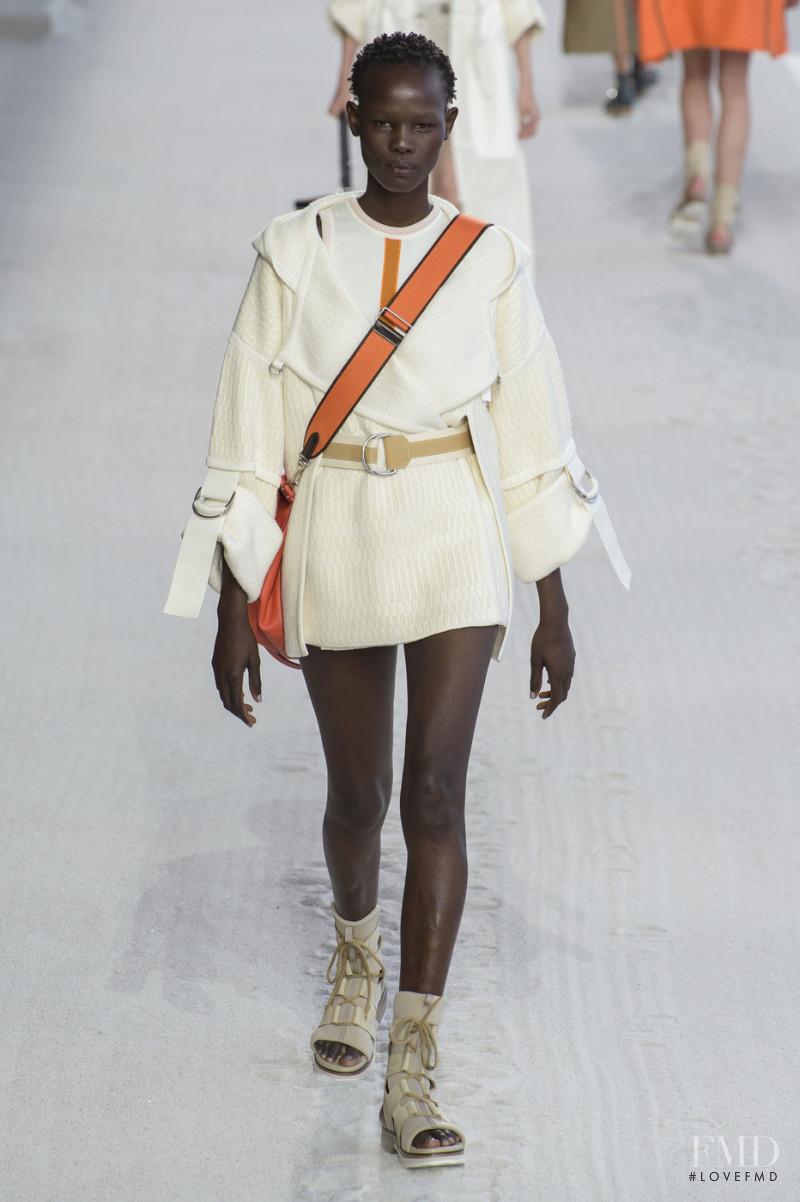 Shanelle Nyasiase featured in  the Hermès fashion show for Spring/Summer 2019