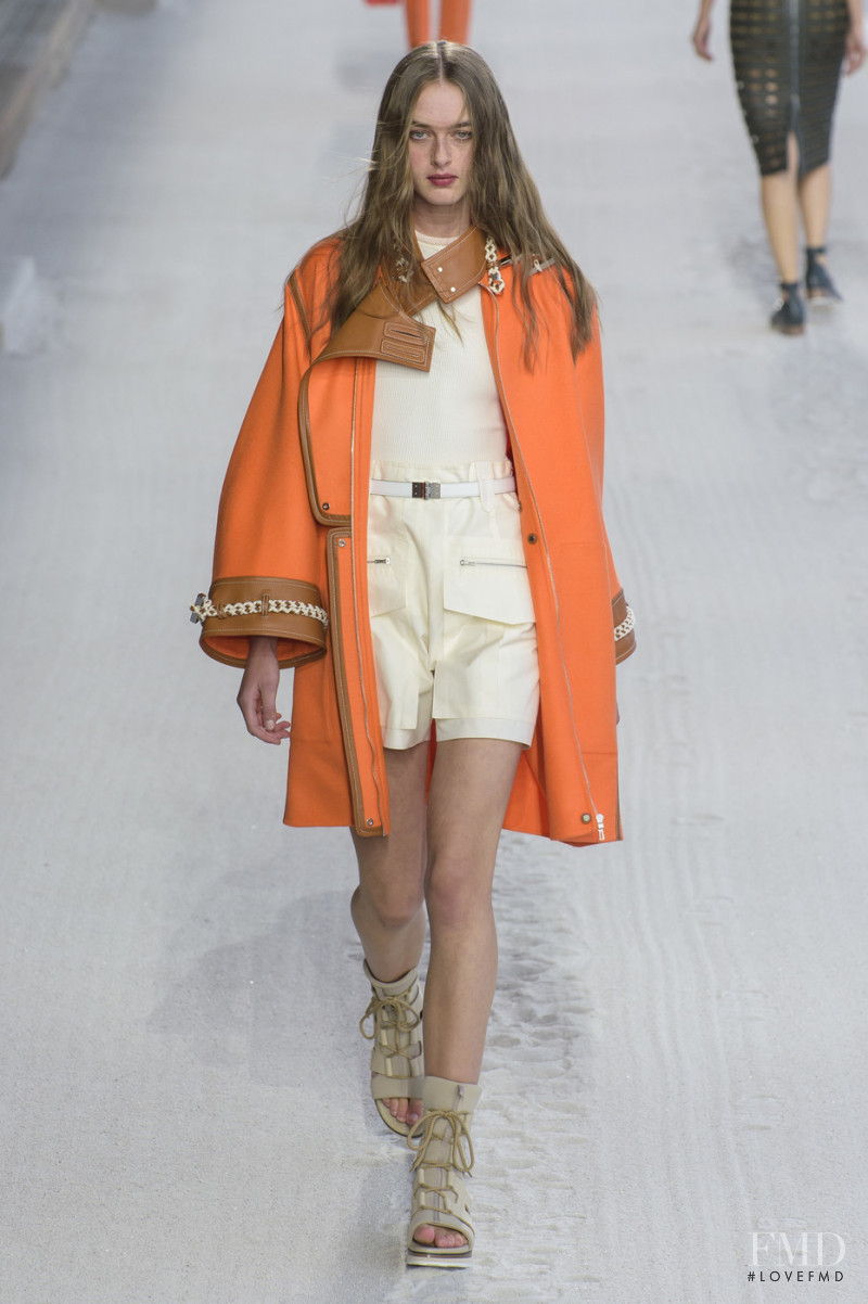 Emma Poilblanc featured in  the Hermès fashion show for Spring/Summer 2019