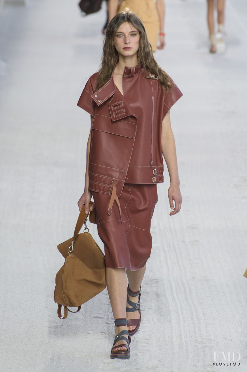 Ansley Gulielmi featured in  the Hermès fashion show for Spring/Summer 2019