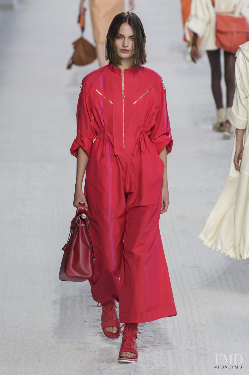 Lisa Vollebregt featured in  the Hermès fashion show for Spring/Summer 2019