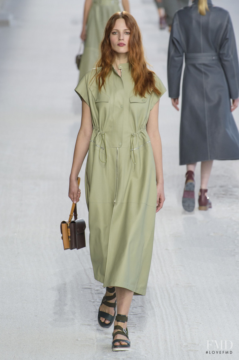Julia Banas featured in  the Hermès fashion show for Spring/Summer 2019