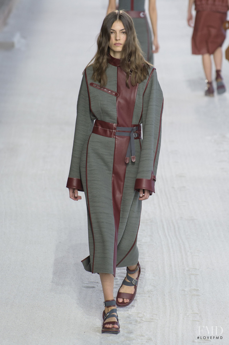 Alberte Mortensen featured in  the Hermès fashion show for Spring/Summer 2019