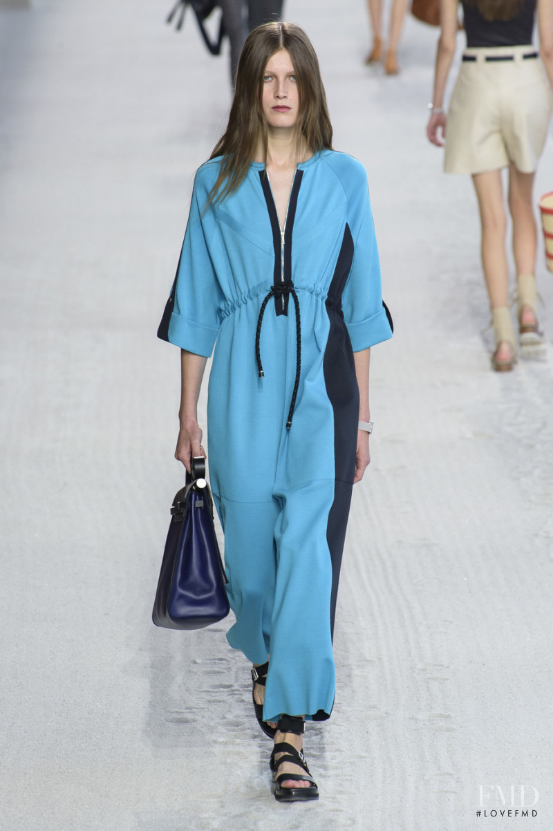 Tessa Bruinsma featured in  the Hermès fashion show for Spring/Summer 2019