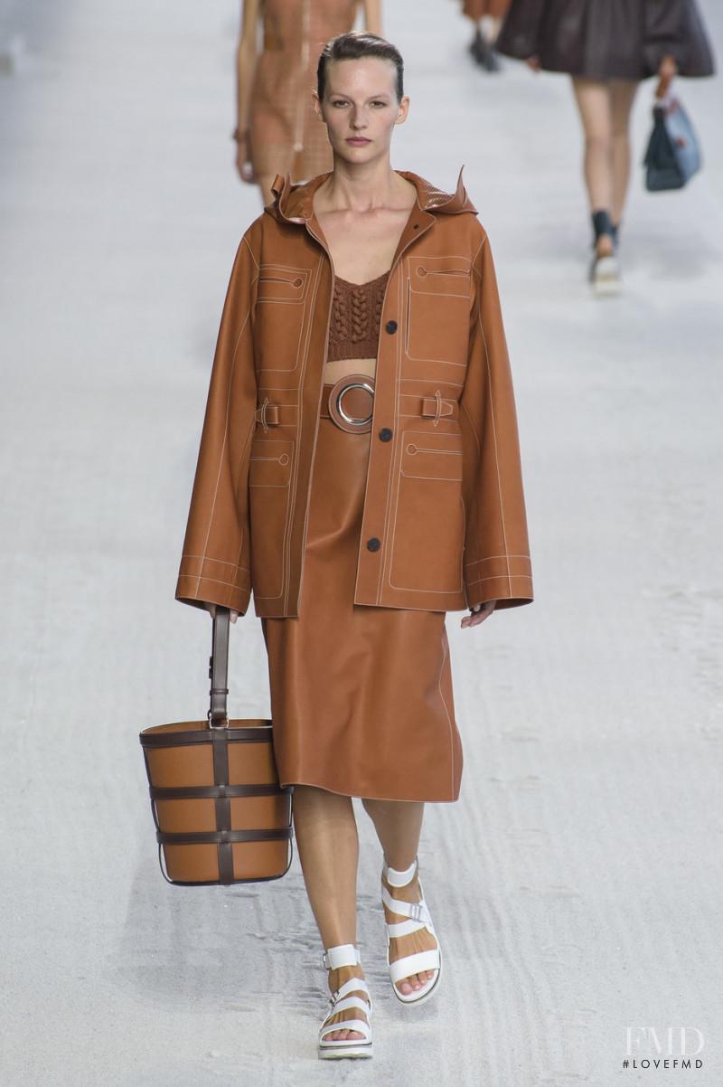 Sara Blomqvist featured in  the Hermès fashion show for Spring/Summer 2019